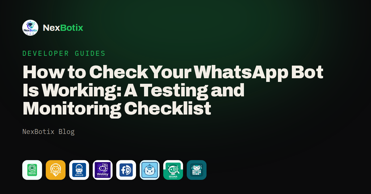 Checking the status of a WhatsApp AI bot on a dashboard